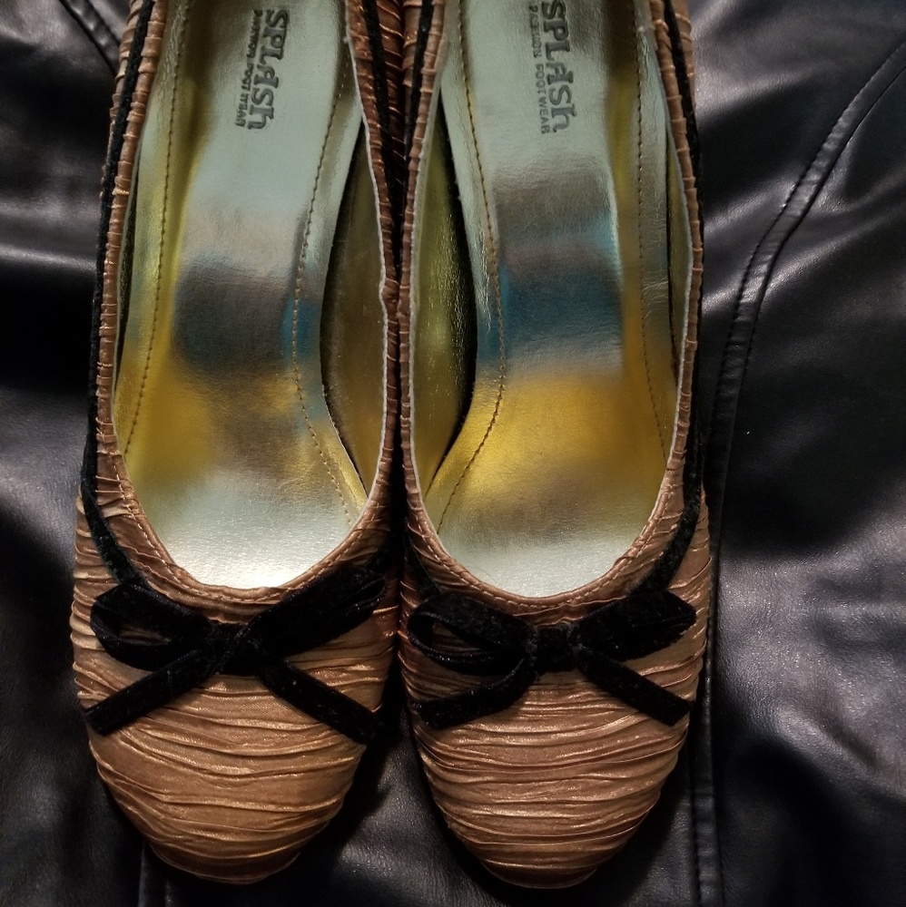 SPLASH SATIN HEELS